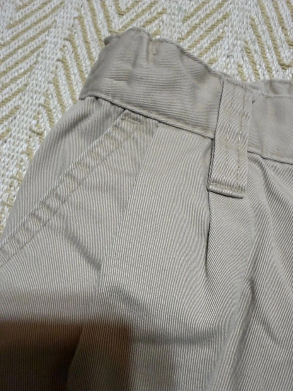 Boy’s Classic Khaki Pleated Shorts